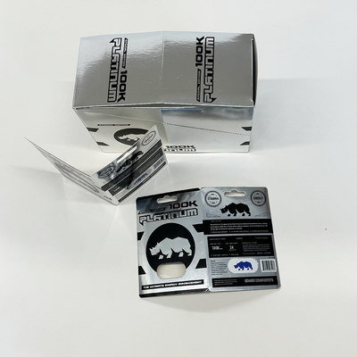 comprare RHINO 69 Enhancement Pill Sliver Scatola di cartone personalizzata online manufacture