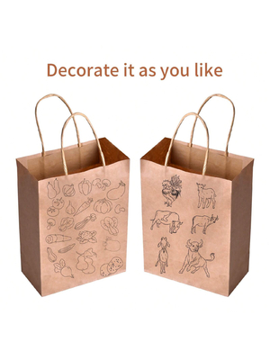 comprare Offset Flexo Printing Kraft Paper Bag con imballaggio regalo ecologico online manufacture