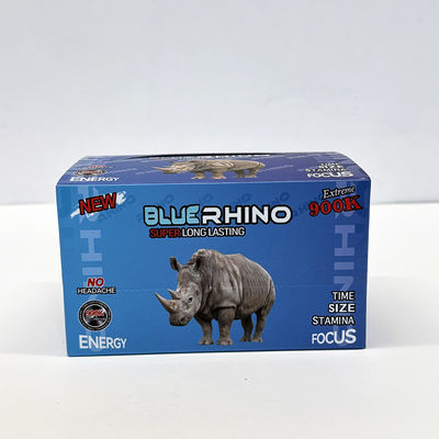 Pille di potenziamento maschile Rhino 69 confezionamento scatola di carta con funzione personalizzata