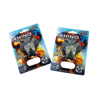 Confezioni di bolle di plastica per Rhino 69 Serie di pillole di potenziamento maschile confezioni personalizzabili