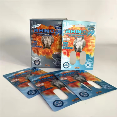 Cartolina di carta lucida per rinoceronte personalizzata con resistenza alle lacrime e funzionalità riciclabile