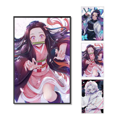 Poster anime a lente 3D impermeabile personalizzato per decorazioni eleganti
