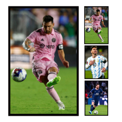 Poster 3D PET Messi Lenticolare Custom 0.6mm Spessore senza cornice